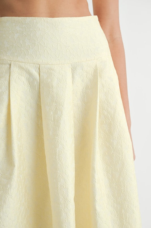 Bonding Lace Crop Top And Midi Skirt Set