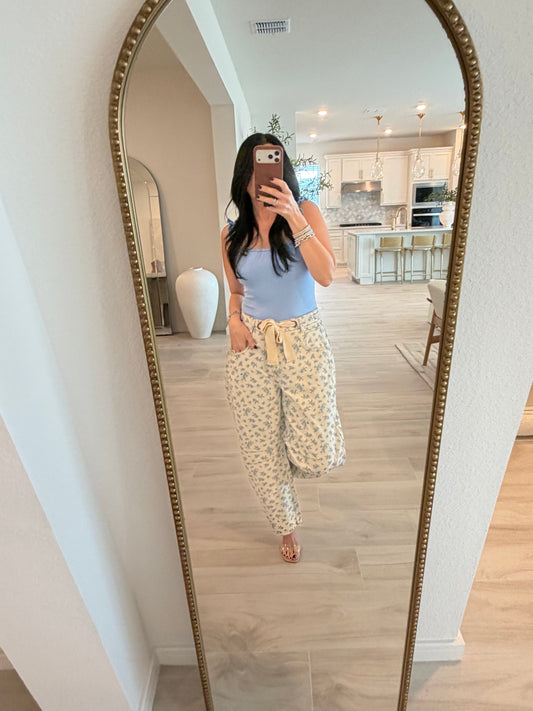 Scrunched Strap Ribbed Bodysuit