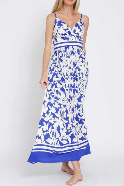 Thin Adjustable Strap Smocked Back Top Maxi Dress