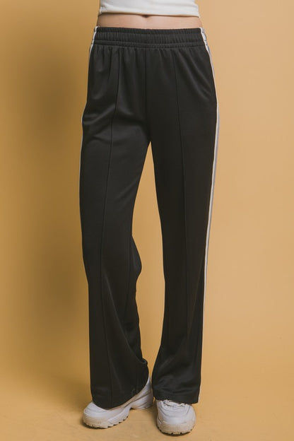 Trendy Side Stripe Jacket And Pants Set