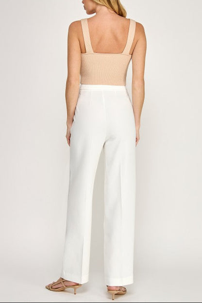 Solid Long Pants