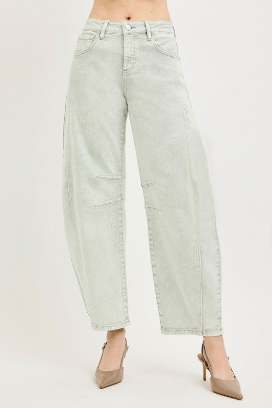 Slouchy Ankle Barrel Pants