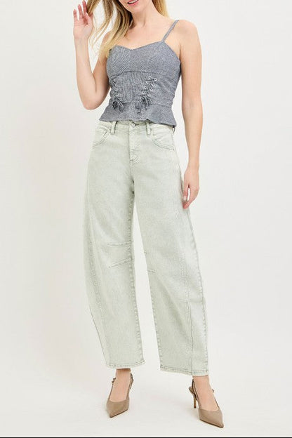 Slouchy Ankle Barrel Pants