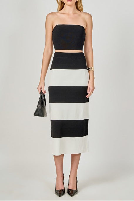 Tube Top And Maxi Skirt Set