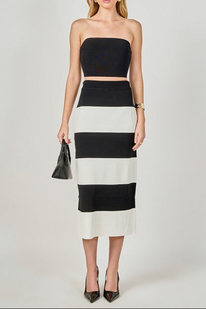 Tube Top And Maxi Skirt Set