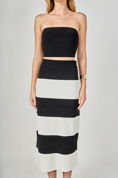 Tube Top And Maxi Skirt Set
