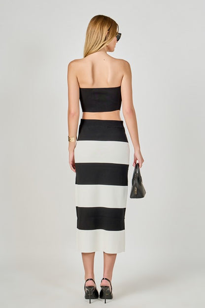 Tube Top And Maxi Skirt Set