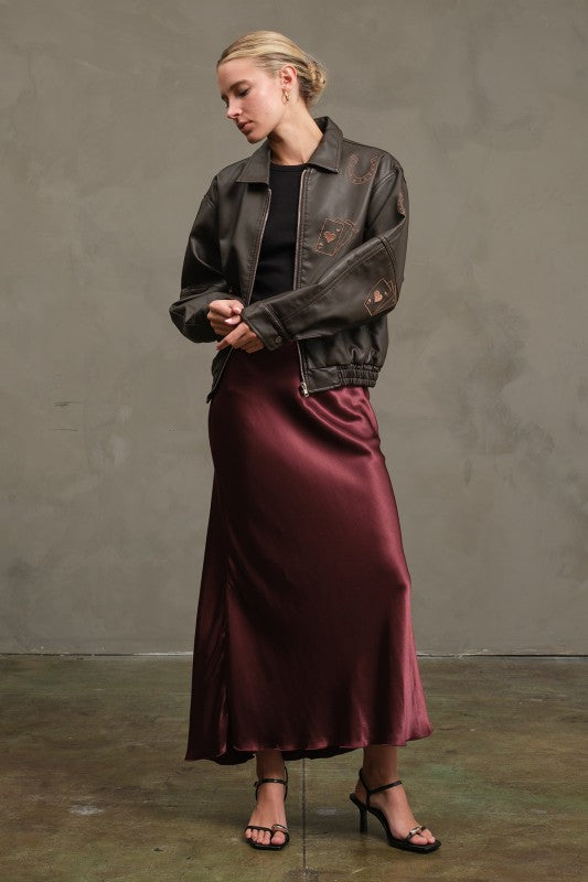 Satin Slip Skirt
