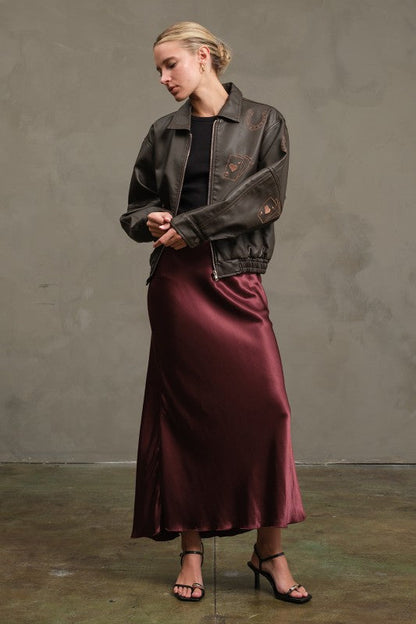 Satin Slip Skirt