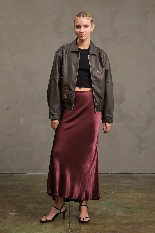 Satin Slip Skirt