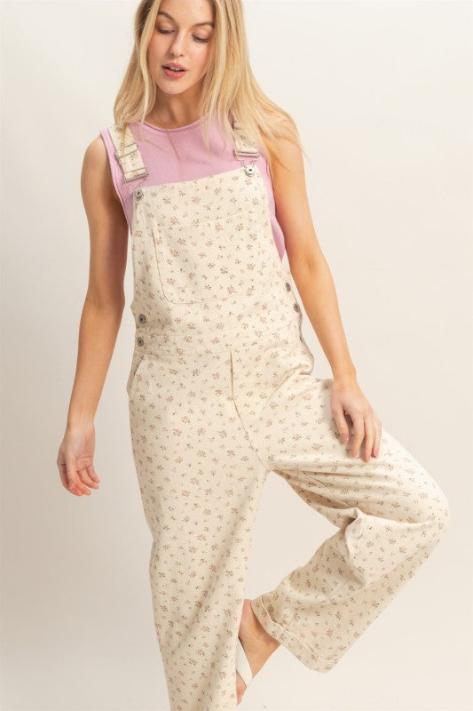 Floral Patterned Overall