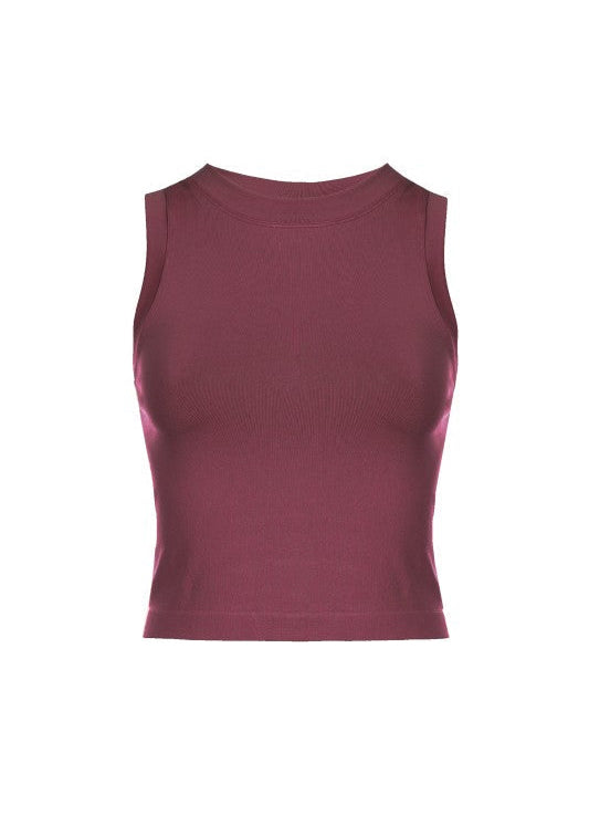 Cropped Seamless Muscle Tank