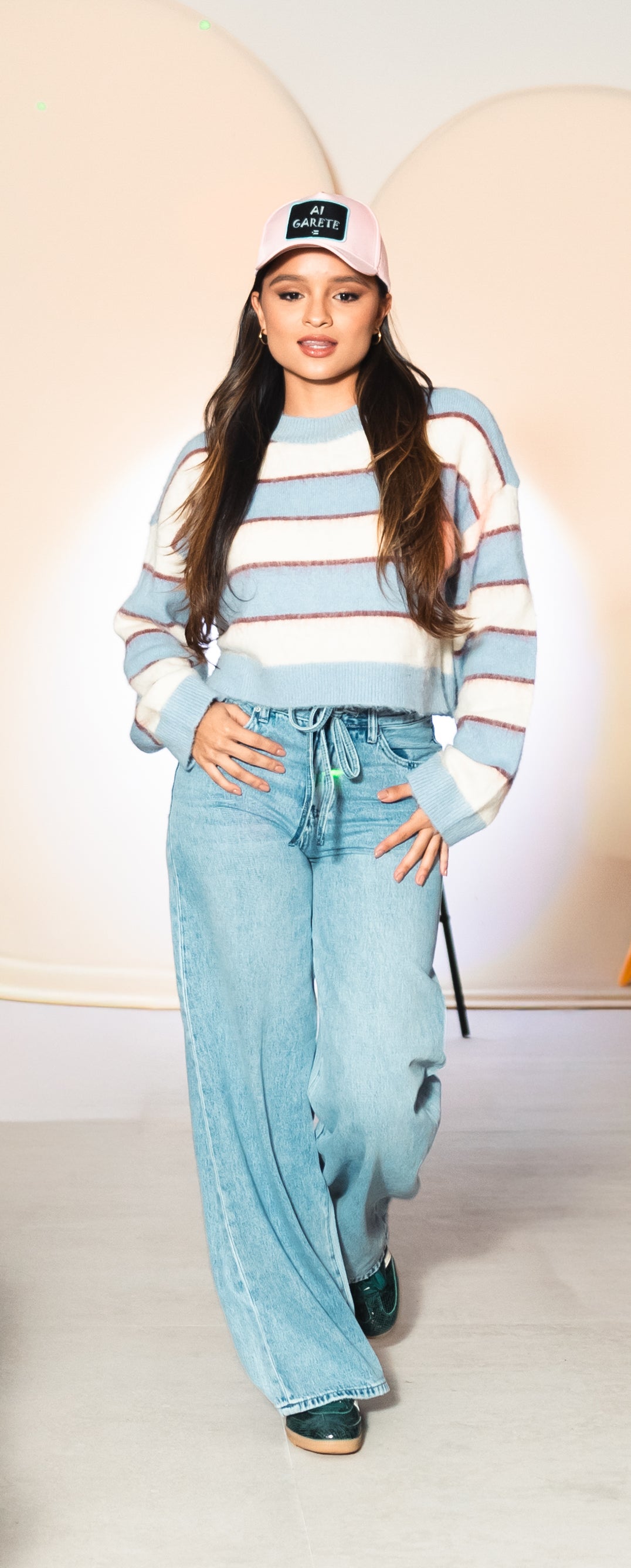 Self Tie Wide Leg Jeans