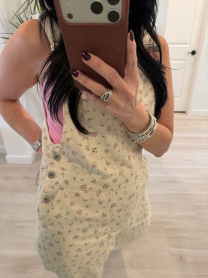 Floral Patterned Overall