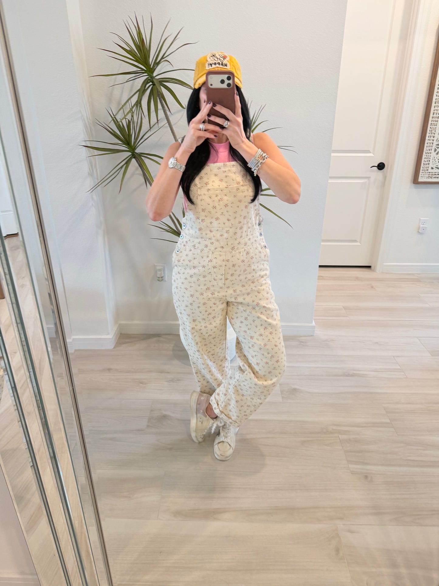 Floral Patterned Overall