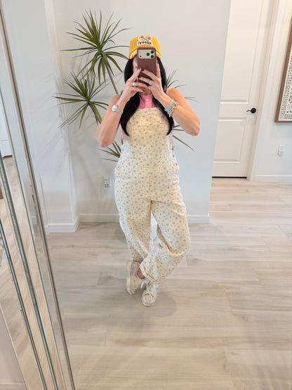 Floral Patterned Overall