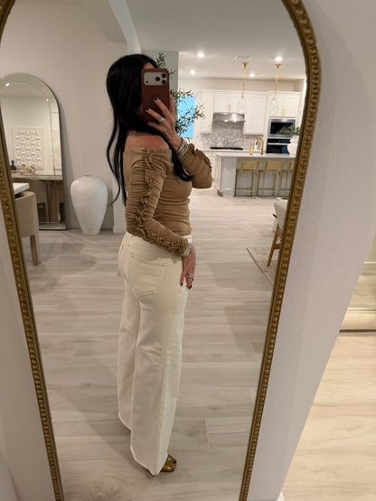 Off Shoulder Knit Top