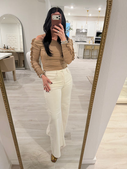 Off Shoulder Knit Top