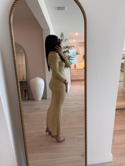 Off Shoulder Maxi Dress