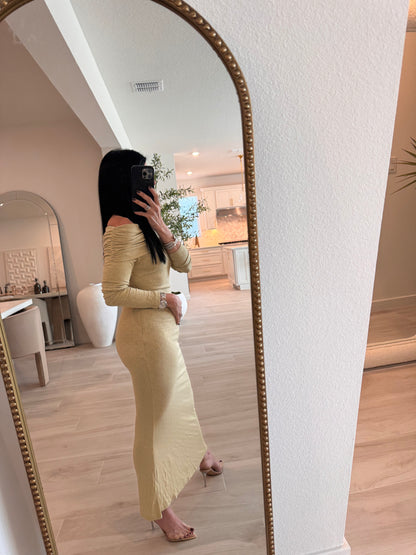Off Shoulder Maxi Dress