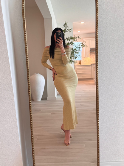 Off Shoulder Maxi Dress