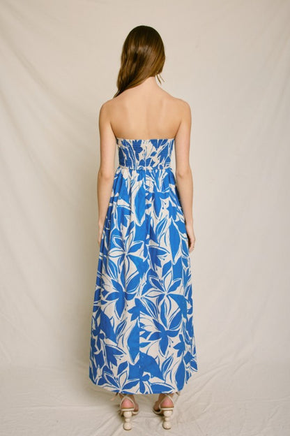 Mykonos Strapless Contrast Binding Maxi Dress