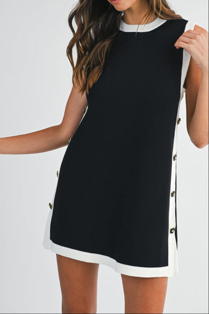 Knit Straight Mini Dress